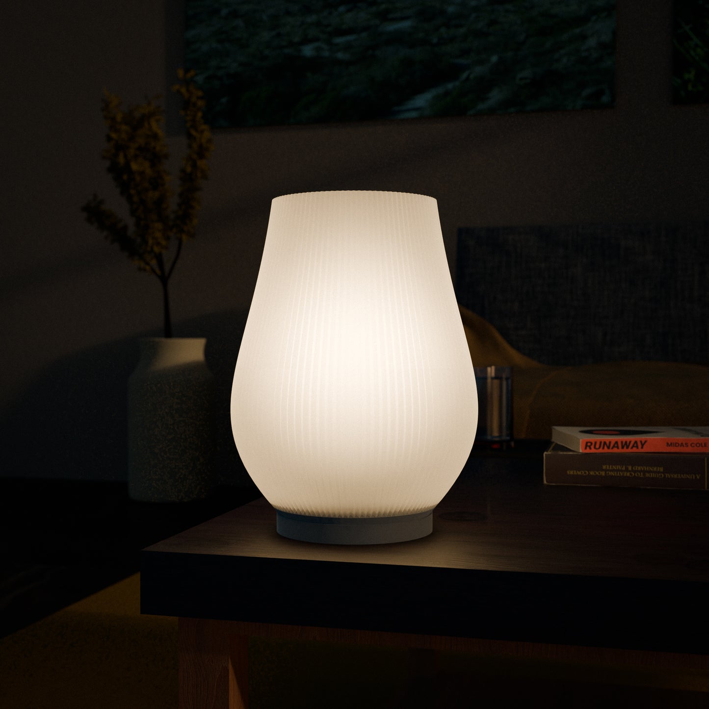 Modular Glow: 3D Printed Table Lamp with Interchangeable Lampshades