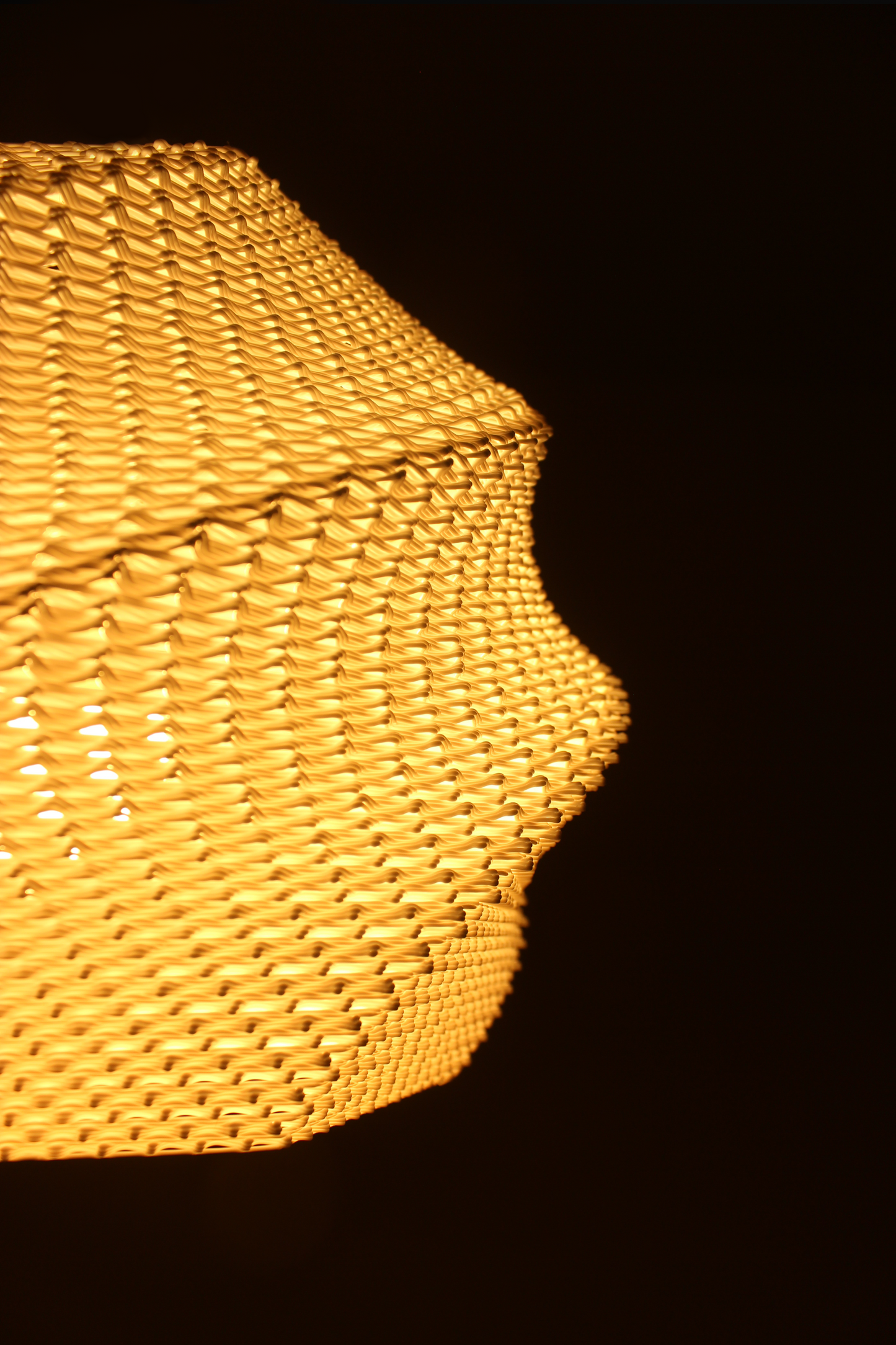 Sofía RippleMesh Lampshade – Sculptural 3D Printed Lighting