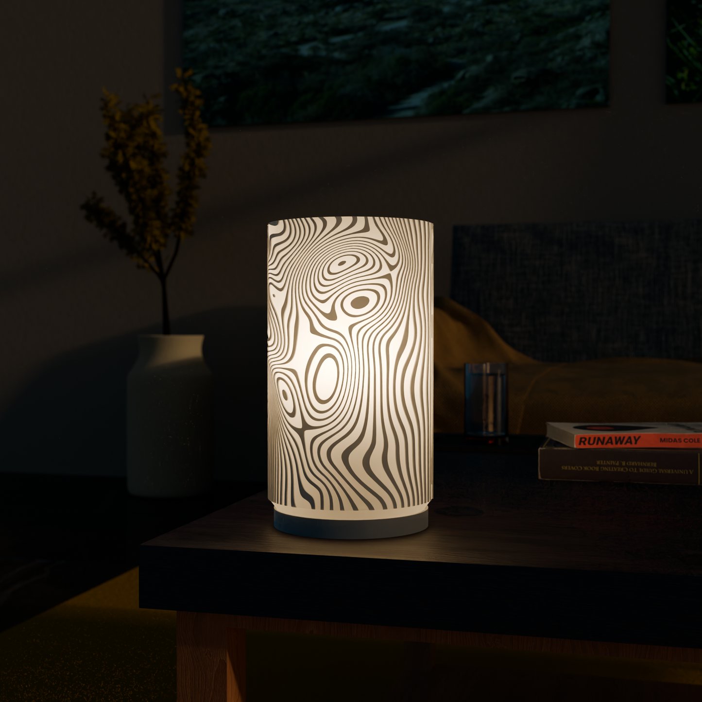 Modular Glow: 3D Printed Table Lamp with Interchangeable Lampshades
