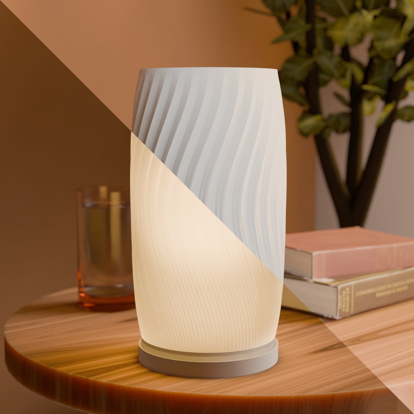 Modular Glow: 3D Printed Table Lamp with Interchangeable Lampshades