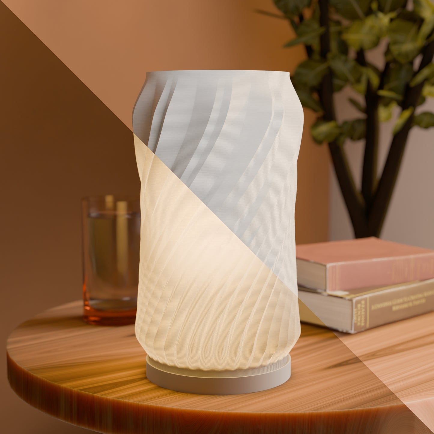 Modular Glow: 3D Printed Table Lamp with Interchangeable Lampshades