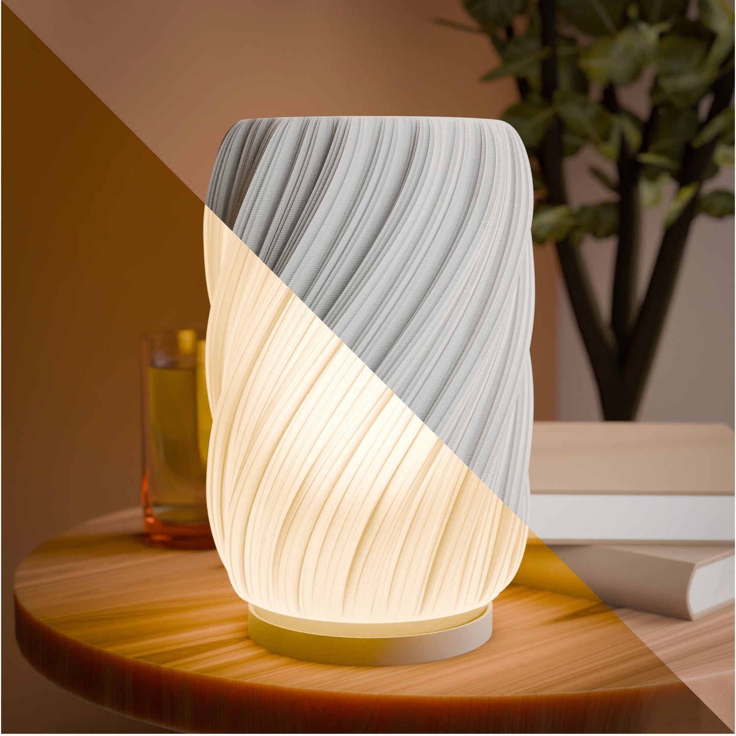 Modular Glow: 3D Printed Table Lamp with Interchangeable Lampshades