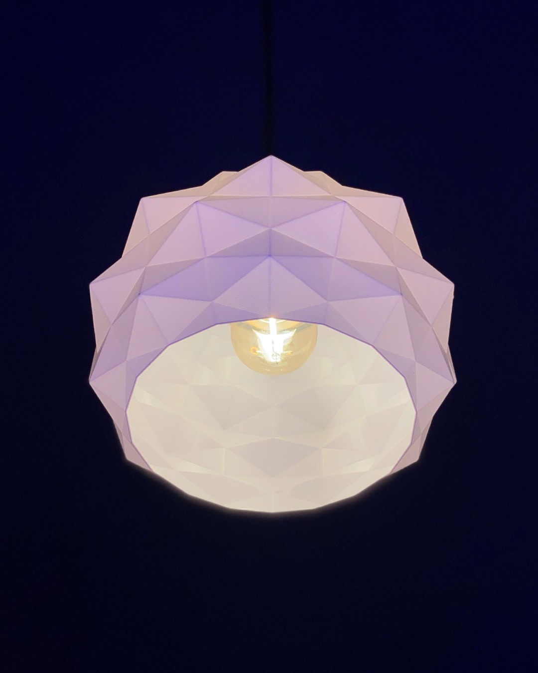 Poly Lamp – Modern Geometric 3D Printed Lampshade