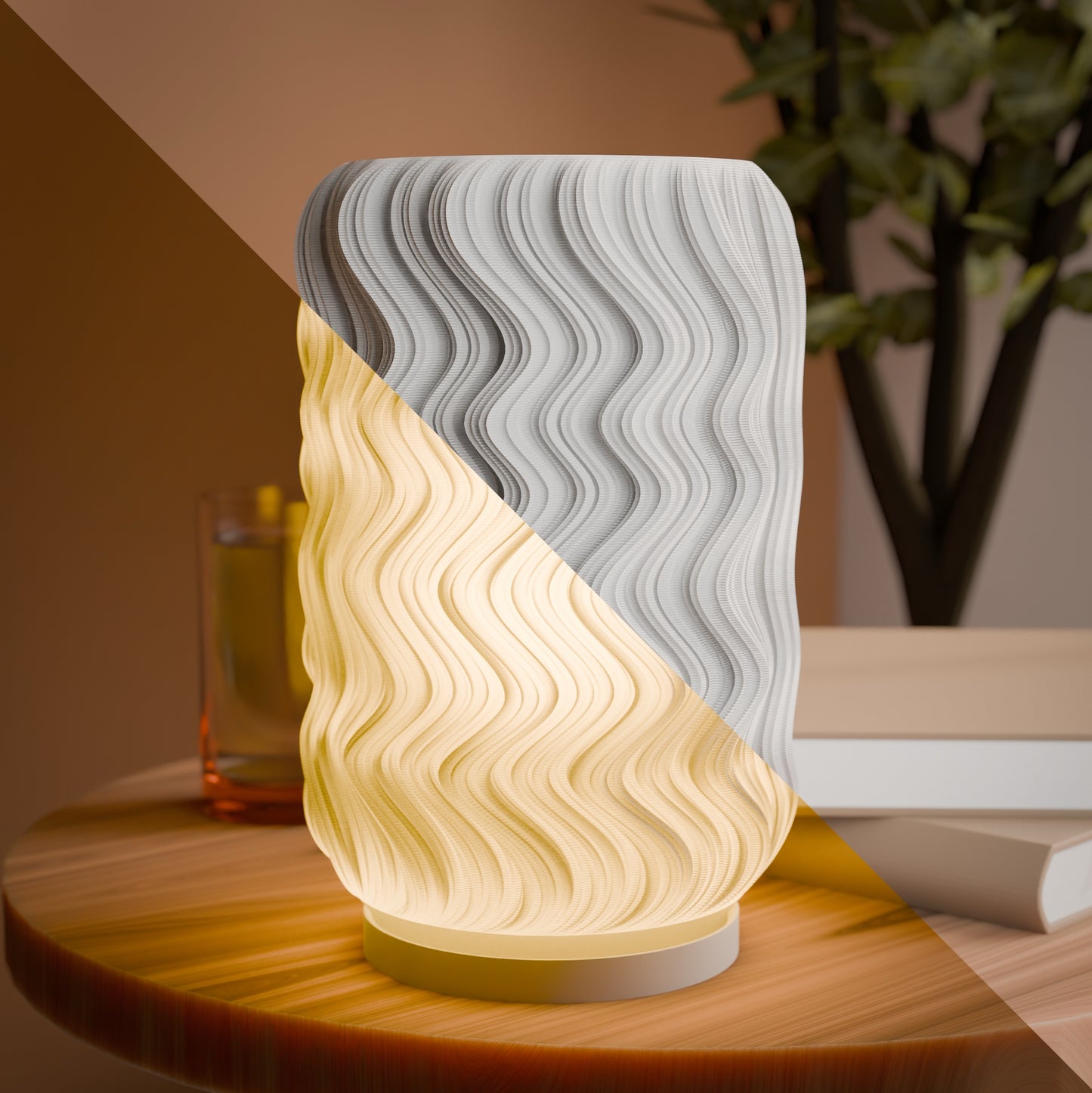 Modular Glow: 3D Printed Table Lamp with Interchangeable Lampshades