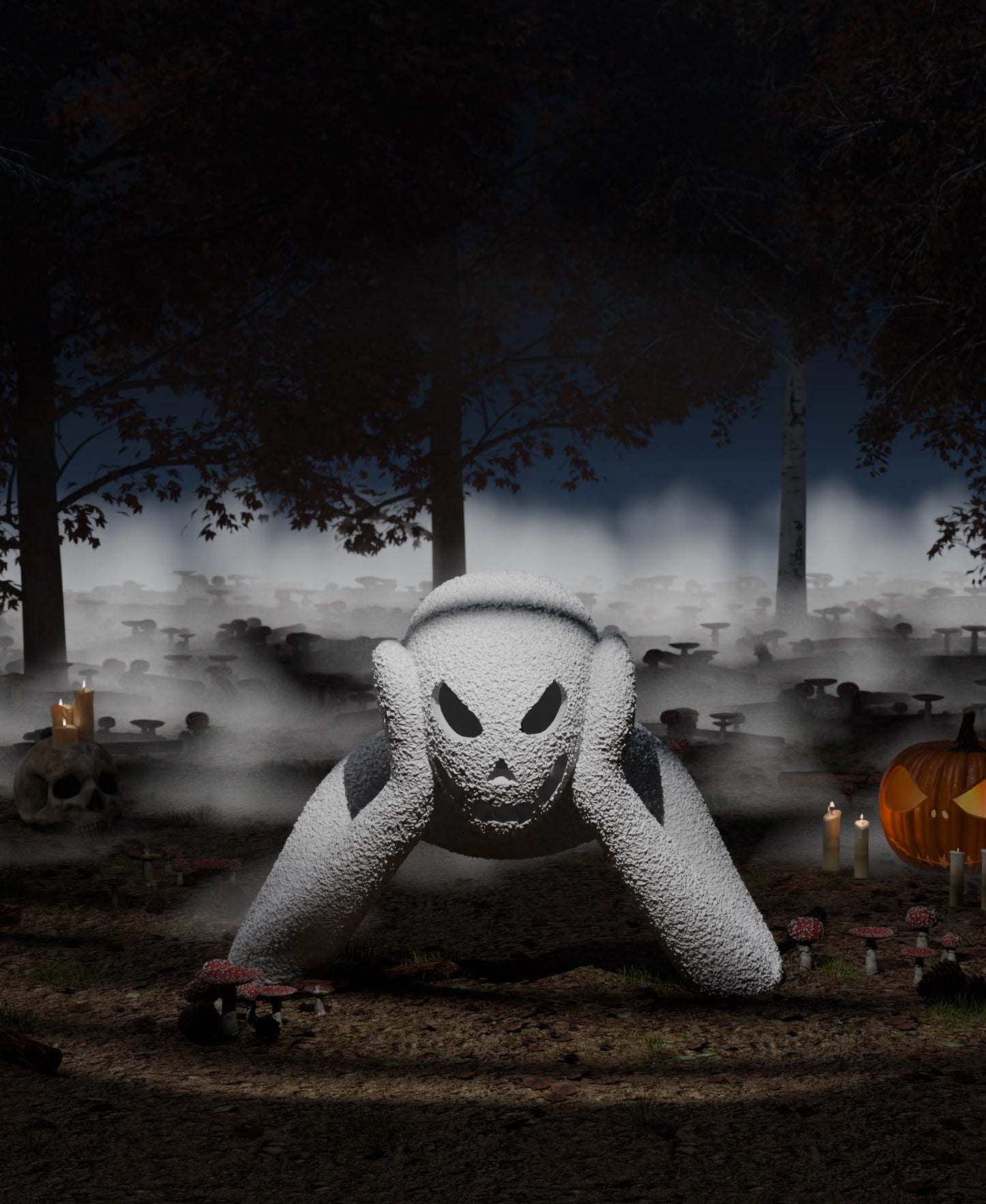 Spooky Nobody O'Lantern - Halloween Decoration
