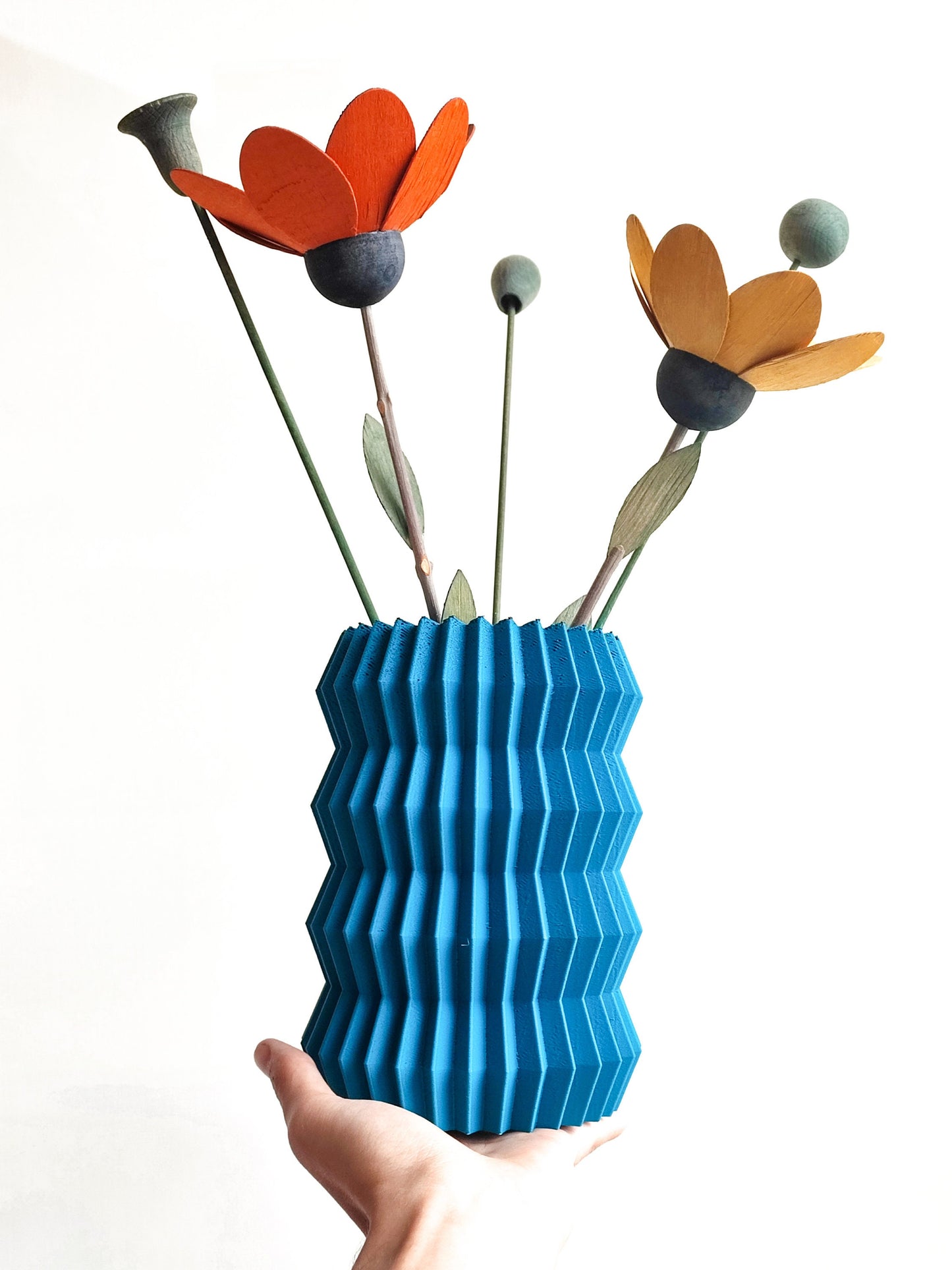 Creaserra Aletas Vase, Home Decor, Planter, 3d Printed