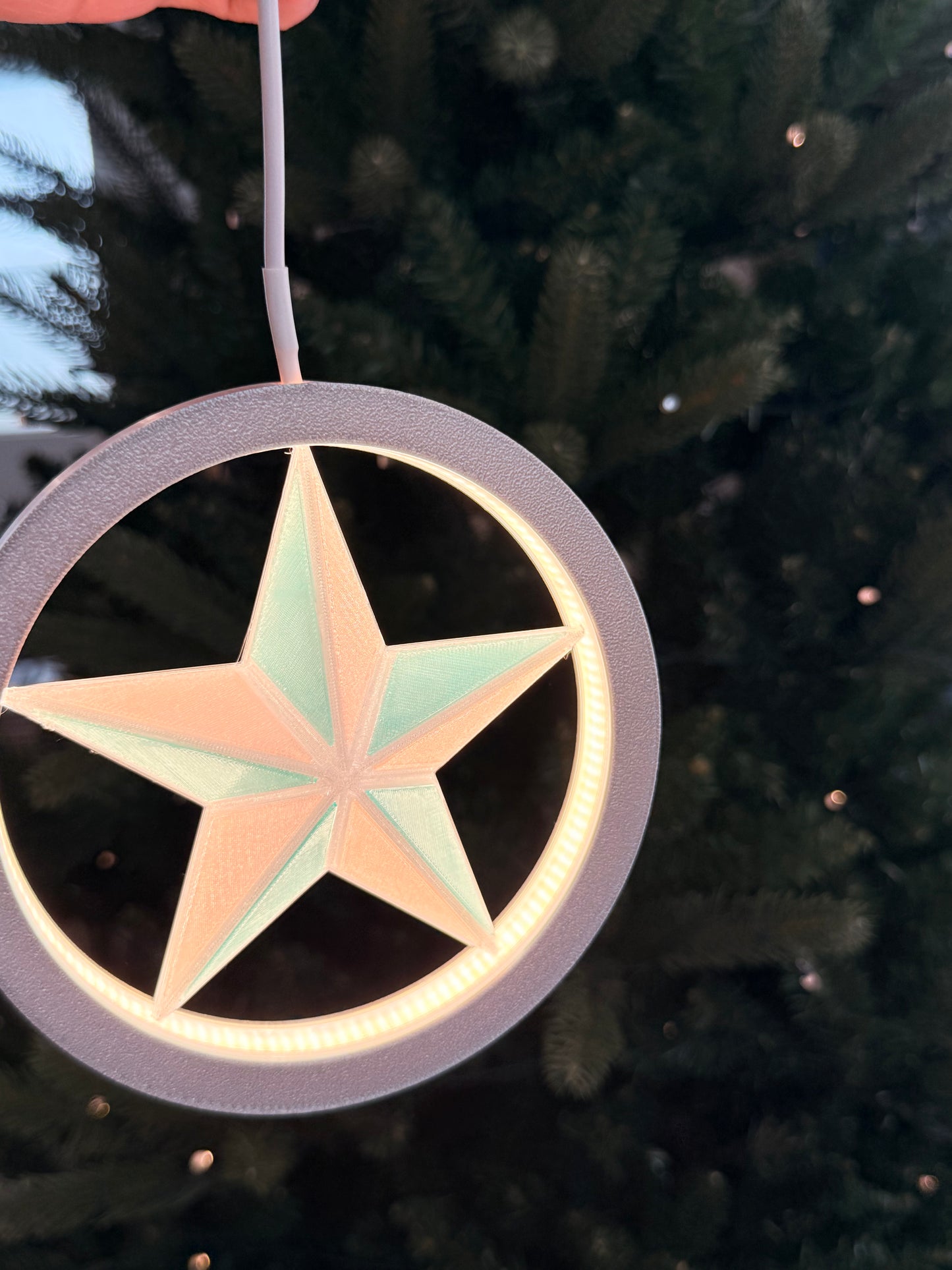 Filipino Parol – Multicolor Inlay Edition (Premium 3000K LED, USB Powered)