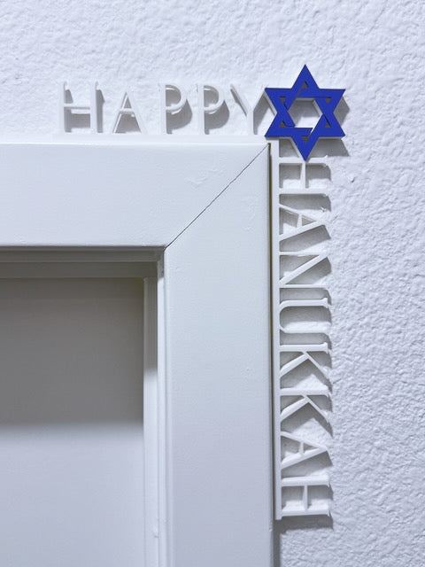 Happy Hanukkah Door Corners