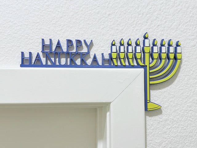 Happy Hanukkah Door Corners