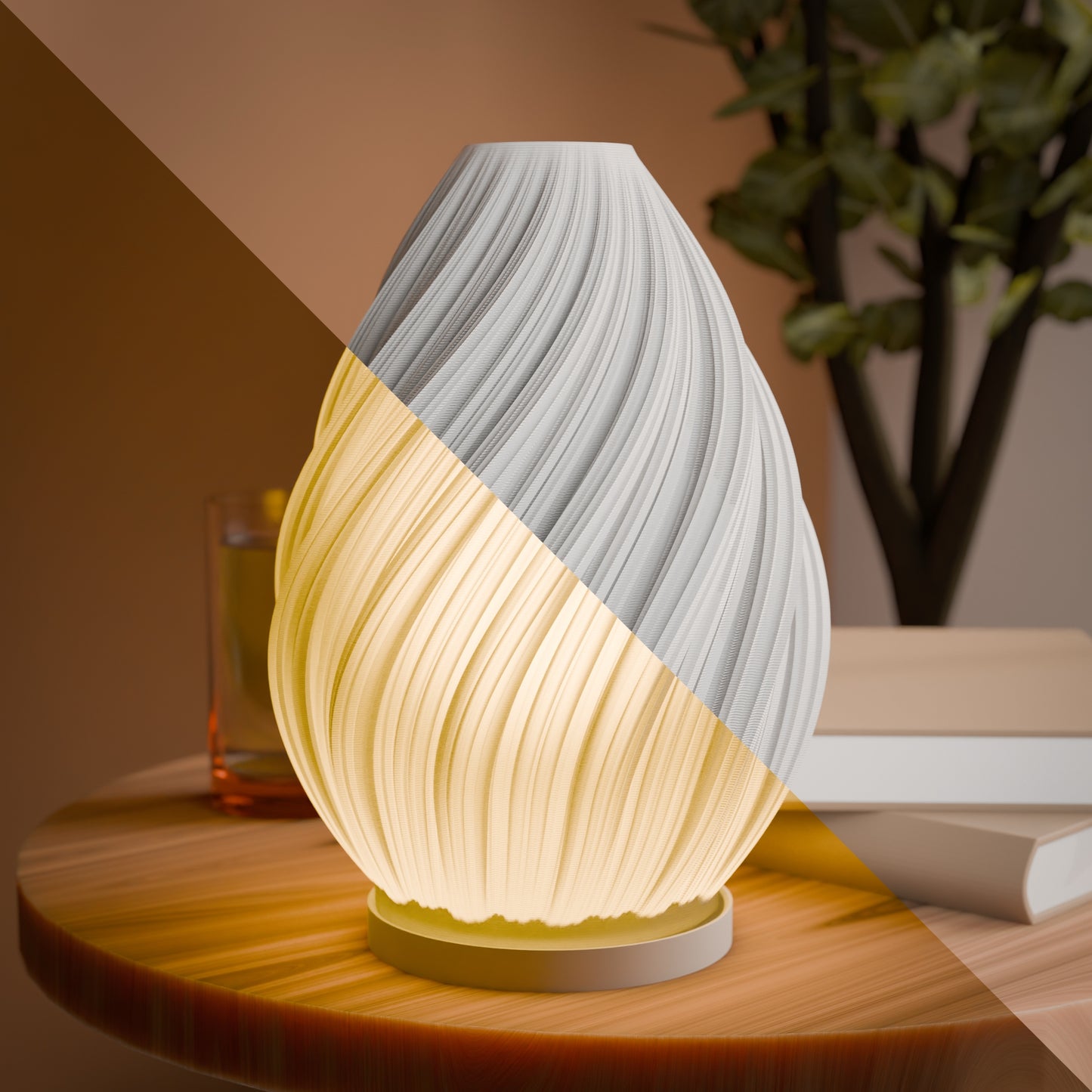 Modular Glow: 3D Printed Table Lamp with Interchangeable Lampshades